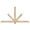 Ekena Millwork Kennewick Rough Sawn Timber Gable Bracket, Douglas Fir, 72"W x 39"H x 4"D x 4"F, 13/12 Pitch GBW072X39X0404KEN00RDF - alternate 1